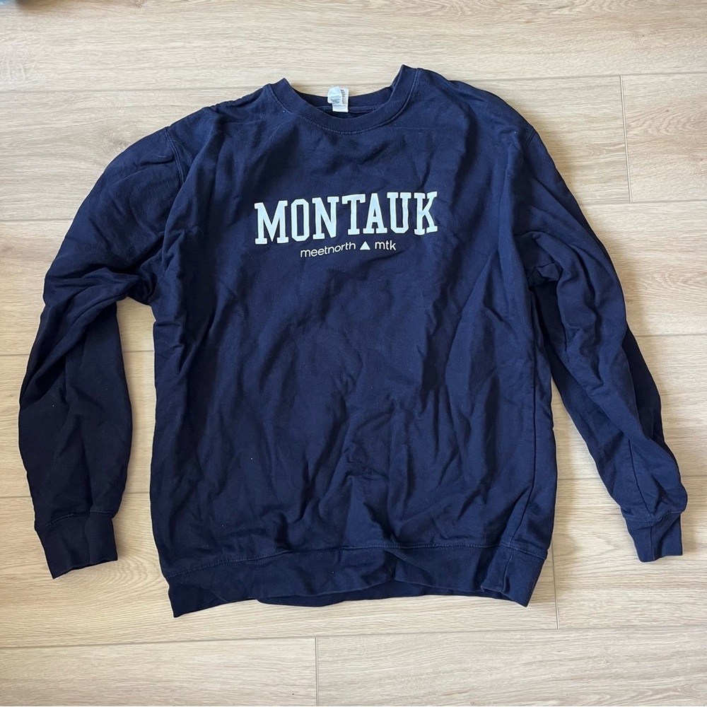 Navy Blue Montauk Crewneck Sweatshirt